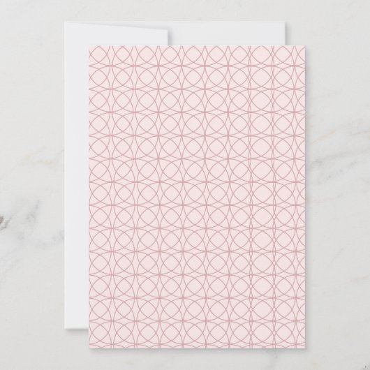 Blushing Ovale bruiloft uitnodiging (Achterkant)