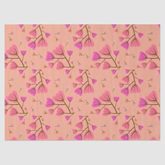 Blushing Petals Decorative Tissue Paper Tissuepapier (Voorkant)