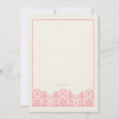 Blushing Pink Baptism Uitnodiging (Achterkant)