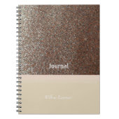 Blushing Pink Faux Glitter Journal Notitieboek (Voorkant)