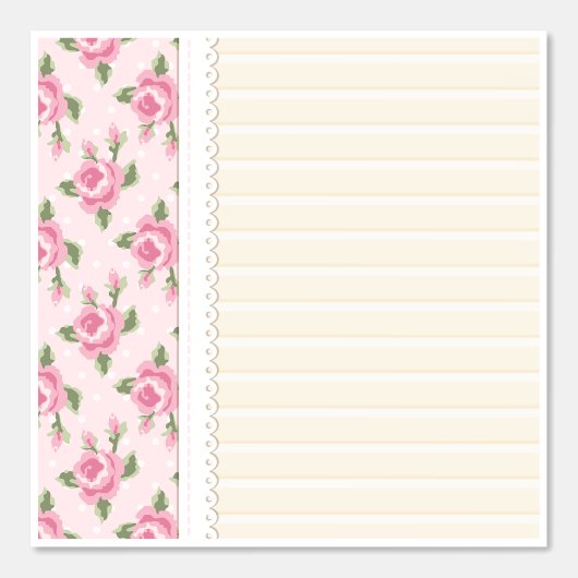 Blushing Rose Lines Behang (Voorkant)