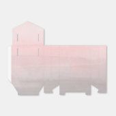 Blushing roze & grijs moderne Waterverf gezoet 16 Bedankdoosjes (Uitgevouwen)