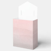 Blushing roze & grijs moderne Waterverf gezoet 16 Bedankdoosjes (Geopend)