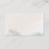 Blushing Rozen Bruiloft Online RSVP-kaart Visitekaartje (Achterkant)