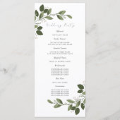 Blushing Sprigs Weddenprogramma Programma (Achterkant)