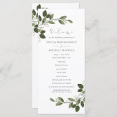 Blushing Sprigs Weddenprogramma Programma (Voorkant / Achterkant)