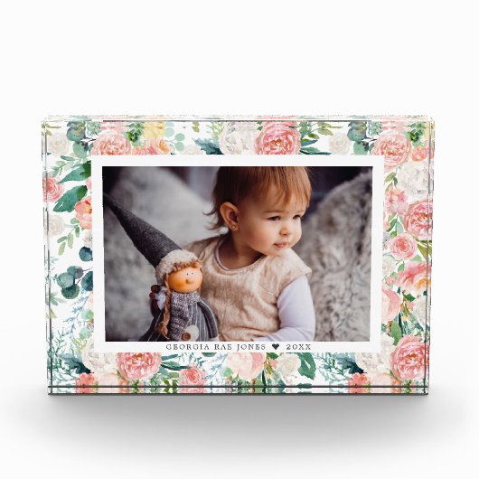 Blushing Summer Floral | Fotoblok (Voorkant)