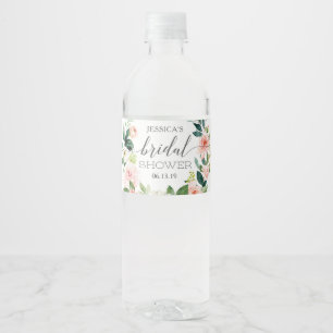Blushing Vrijgezellenfeest Waterflesetiket Waterfles Etiket