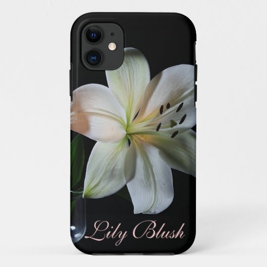 Blushing White Lily iPhone 5 Coque (Dos)