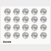 Blushing White Roses Stickers (Vel)