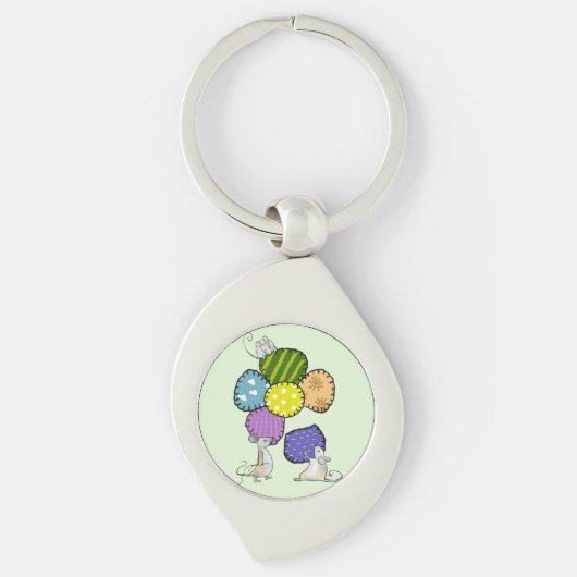 Blüte nähen sleutelhanger (Voorkant)