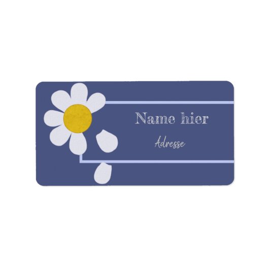 Blütenblätter Etiket (Voorkant)