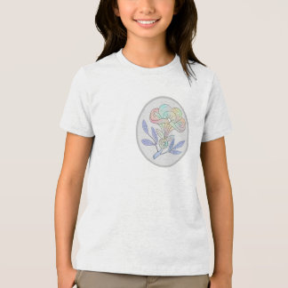 Blütenkelch dunkel Tri-Blend shirt