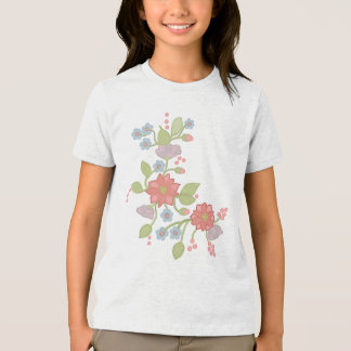 Blütenranke Tri-Blend Shirt