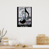 BluzKat op Poster Opmerking (Keuken)