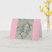 Blythe doll wenskaart kaart (Gele Bloem)