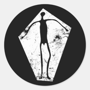 Blythe Intaglios geoglyph antropomorf Ronde Sticker