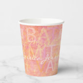 BM Bar Bat Mitswa Paper Cup Gewoon Subtiel Papieren Bekers