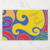 BM Bar Bat Mitswirls Mini Sparkling Wijnetiket (Enkel label)