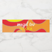 BM Bar Bat Mitswirls Waterfles Etiket (Enkel label)