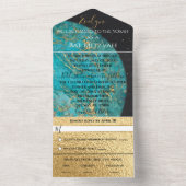 BM Bar Bat mitzvah All One Invitation Espace extra (À l'intérieur)