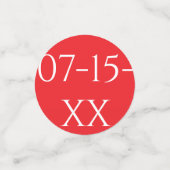 BM Bar Bat mitzvah Confetti Argent Orange Jaunes (Petit recto)