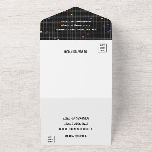 BM Bar Bat Mitzvah Game On All In One Uitnodiging (Buitenkant)