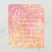 BM Bar Bat Mitzvah Simply Subtle Direction Kaart (Voorkant / Achterkant)