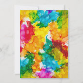 BM Bar Bat Mitzvah Splash van Kleur Save The Date (Achterkant)