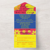 BM Bar Bat mitzvah Toutes n Une seule Invitation F (À l'intérieur)