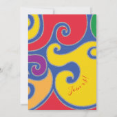 BM Bar Bat Mitzvah Zonnige Dag Save The Date (Achterkant)