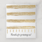 BM Bar en Bat Mitswa Elegante Plaatskaarten (Binnenkant ongevouwen)