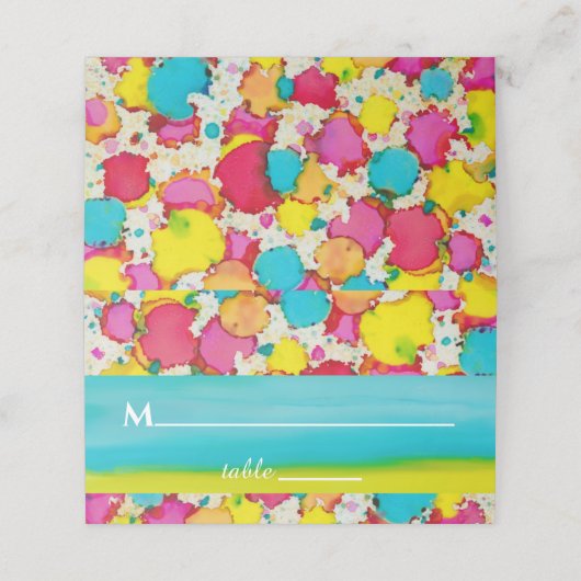 BM Bar en Bat Mitswa Kleurrijke Plaatskaarten (Buitenkant ongevouwen)