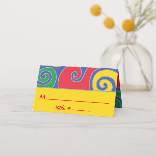 BM Bar en Bat Mitswa Kleurrijke wervelingen Plaats (Voorkant)