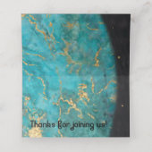 BM Bar en Bat Mitswa Space Place-kaarten (Binnenkant ongevouwen)