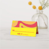 BM Bar en Bat Mitzvah Jazzy Wervelt Plaats Kaarten (Voorkant)