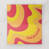 BM Bar et Bat mitzvah Jazzy tortille Cartes de pla (Intérieur déplié)