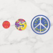 BM Bar of Bat Mitzvah Confetti Hippie Style (Voorkanten)