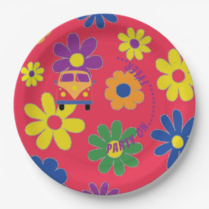 BM Bar of Bat Mitzvah Flower Paper Bord