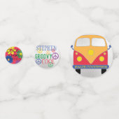 BM Bar ou Bat mitzvah Confetti Fleurs Super (Derrière)