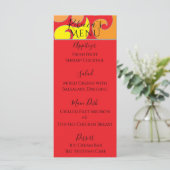 BM Bat Bar Mitzvah 1960's Style Design Food Menu (Debout devant)