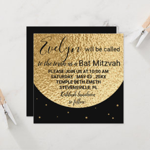 BM Bat Bar Mitzvah Sortez de ce Carré Invitation d