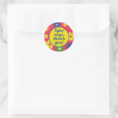 BM Bat Bar Mitzvah Sticker rond Flown (Sac)