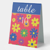 BM Bat Bar Mitzvah Table Tente Signes Fleurs (Recto)
