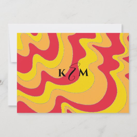 BM Bat N Bar Mitzvah Silvery Waves Invitation (Dos)