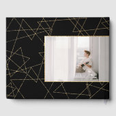 BM Bat ou Bar Mitzvah Gold Stars Livre d'or (Verso)