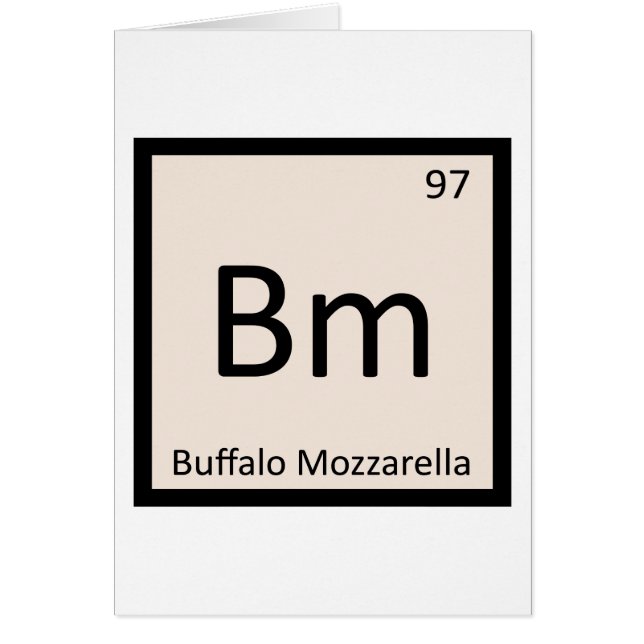 Bm - Fromage de Mozzarella de Buffalo Symbole de C (Devant)