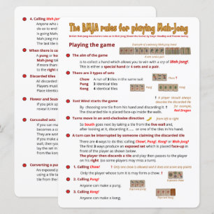 BMJA-kaart met grote afdruk - Het spel afspelen (1 Kaart