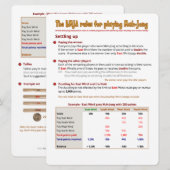 BMJA-kaart    voor grote afdrukken - Instellen Kaart (Voorkant / Achterkant)