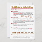 BMJA-regelkaart - Het spel afspelen (2) Kaart (Voorkant)
